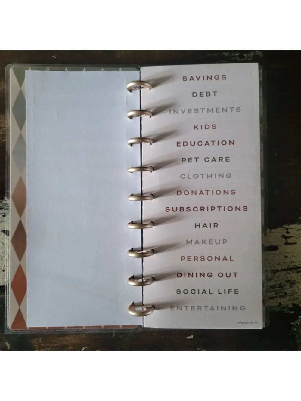 Happy Planner Skinny Classic Budget Tracker Bundle With Cash Envelopes & Inserts